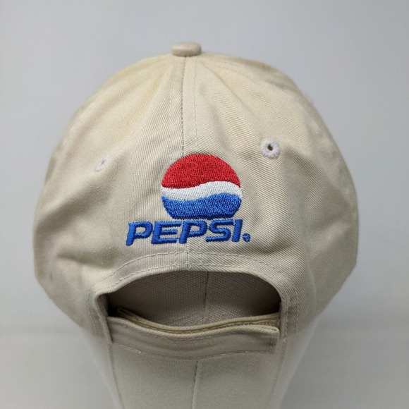 Louisville Bats Men's Strapback Hat Tan Adjustable Embroidered Pepsi Logo - Picture 7 of 11